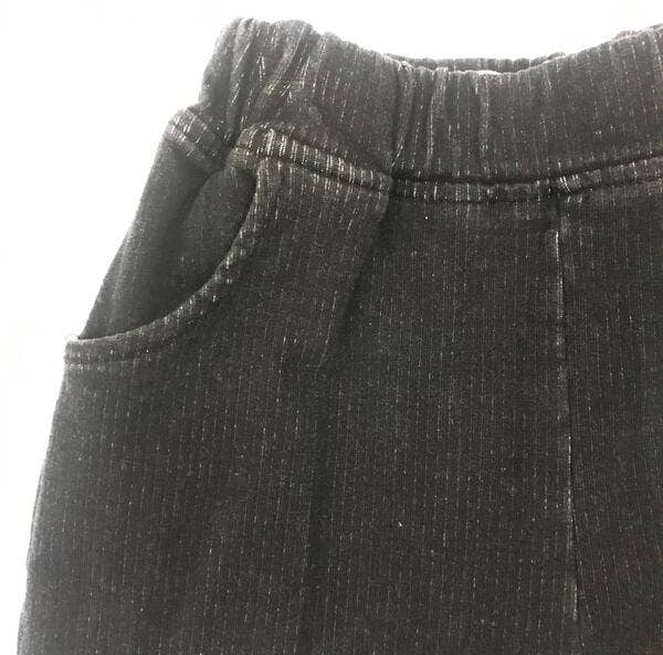 Black Wash Denim Pants