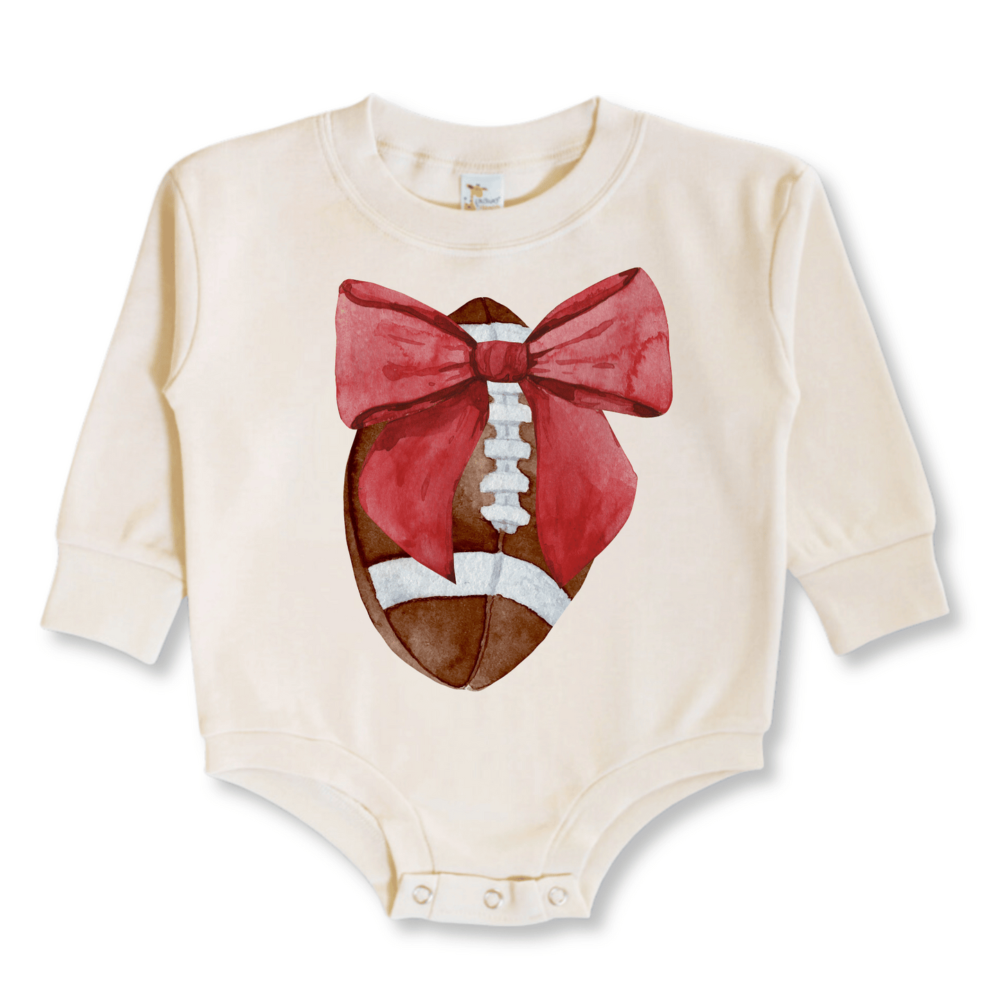 Girls Football Baby Bubble Romper