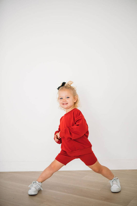 RED Lightning Bolt Sweatshirt Set