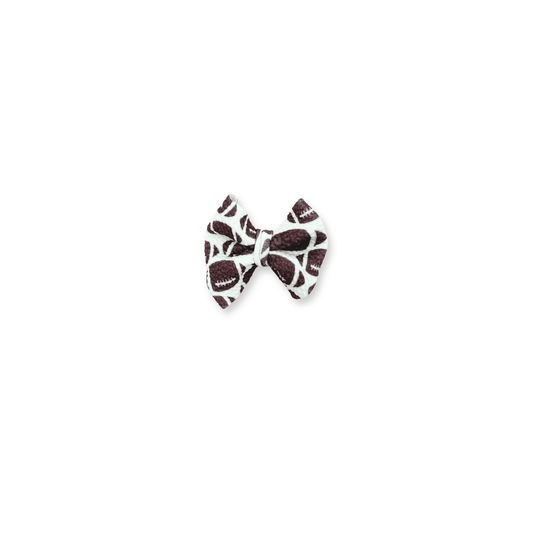 Football Bow Clip