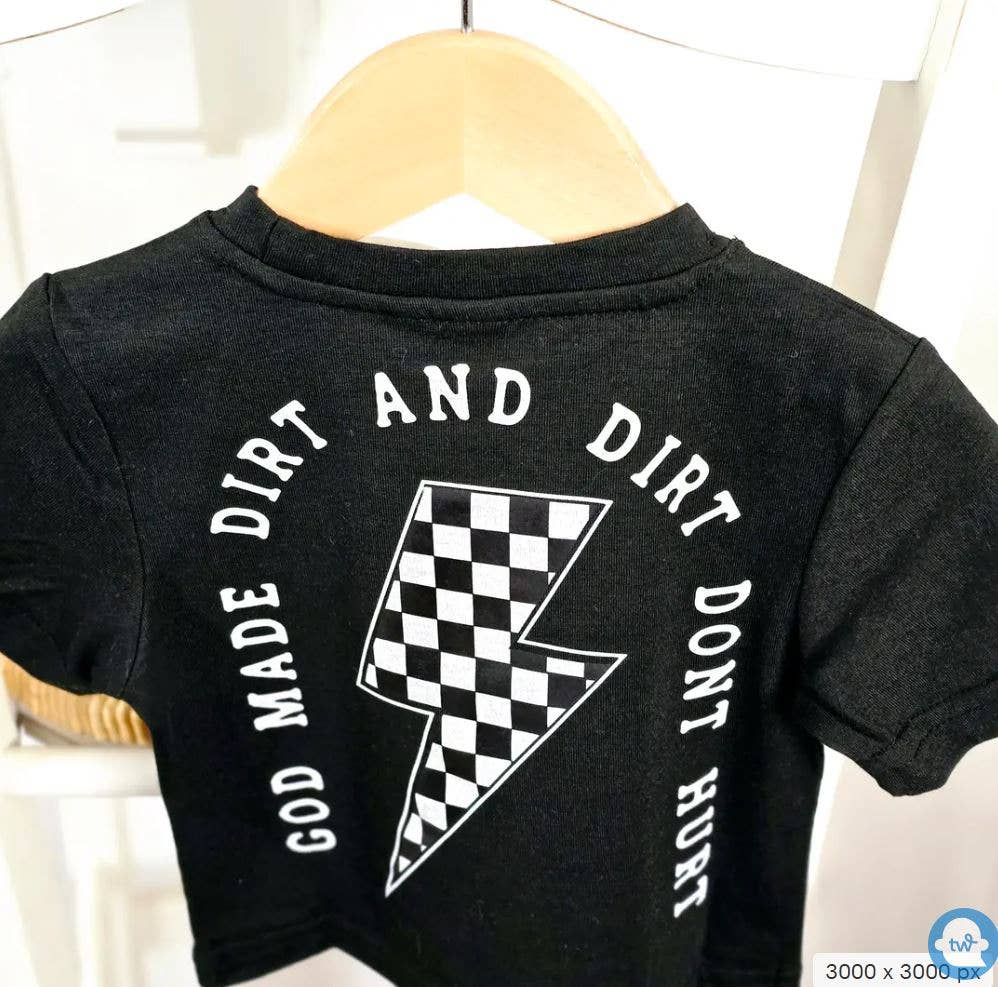 God Made Dirt Dirt Bike T-Shirt