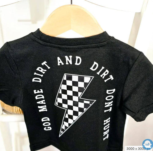 God Made Dirt Dirt Bike T-Shirt