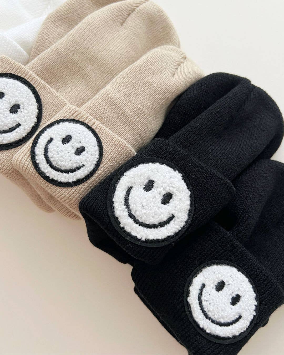 Smiley Baby & Kids Beanie | Black