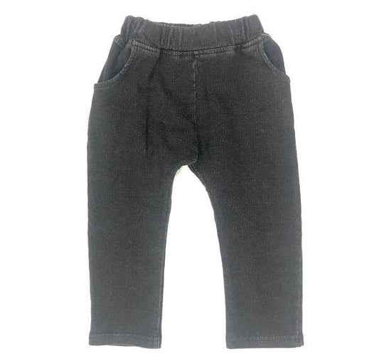 Black Wash Denim Pants