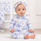 Toile de Jouy Bamboo Zippered Romper